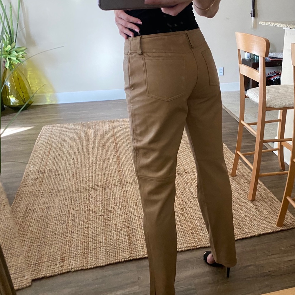 Tan Leather pants